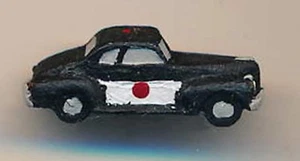 Z scale 1940s Police Car, unused - Picture 1 of 5