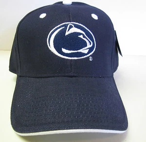 NCAA Penn State Nittany Lions Logo Gorra Azul Gancho y Lazo Ajuste Trasero - Imagen 1 de 4