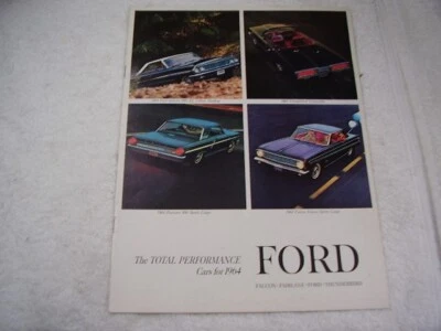 Ford Brochure Galaxy Thunderbird Fairlane Falcon 1964 original franqueo gratuito Foto 1 de 4