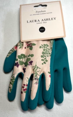 Guantes para todo clima Laura Ashley jardín FRANSHAM TURQUESA TALLA PEQUEÑA NUEVO EN PAQUETE Foto 1 de 2