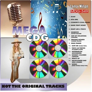 MEGA DISC KARAOKE 16 GREAT SONG LAINEY WILSON v1 NEW cdg CD+G SAVE ME HANG TIGHT - Picture 1 of 1