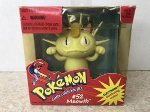 POKEMON Nuovo VINTAGE Elettronico Chiacchierone Voce Hasbro 1998 Meowth #52 - Foto 1 di 8