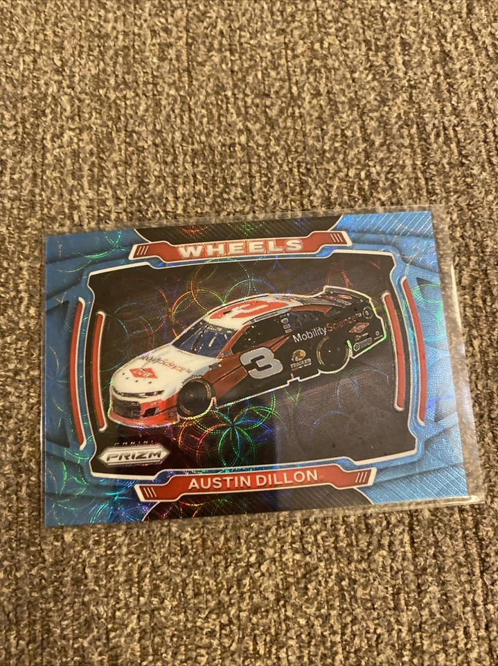 2021 Panini Prizm Racing Carolina Scope Wheels #70 Austin Dillon Blue Prizm /99 - Image 1 of 1