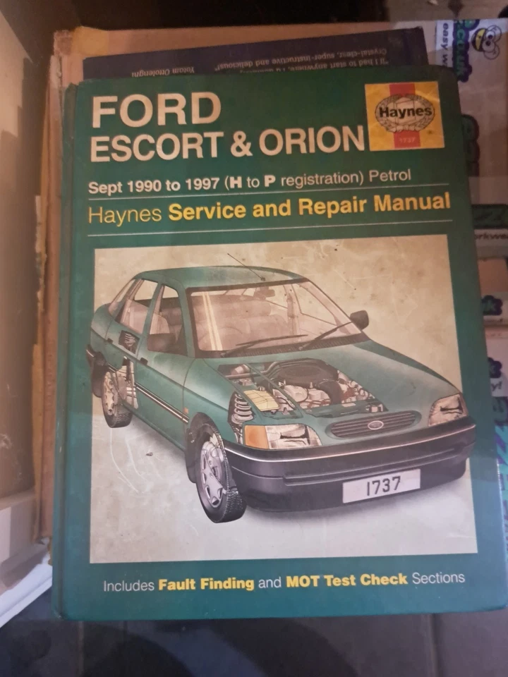 Haynes Ford Escort & Orion 1990 to 1997 Petrol Service And Repairs Manual - Image 1 of 2