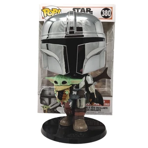 Funko #380 10" Bobblehead Star Wars Mandalorian w Child Baby Yoda Grogu 49931 - Picture 1 of 22