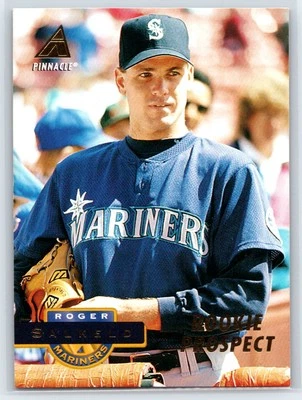 1994 Pinnacle Roger Salkeld Rookie Seattle Mariners RC #393 - Image 1 of 2