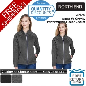 🔥 North End Women Gravity Performance Fleece Jacket pockets Up To 3XL 78174 - Picture 1 of 3