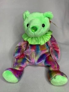 Colección de oso de cumpleaños Ty Beanie Baby agosto con volantes con etiquetas como nuevo - Imagen 1 de 7
