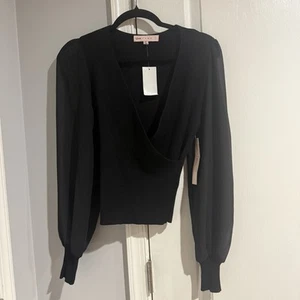 NWT Crave Fame Black Dressy Sweater Size Medium - Picture 1 of 6