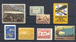 GERMANY -AVIATION-ZEPPELIN - 8 PS etc */(*)- F/VF  - Picture 1 of 1