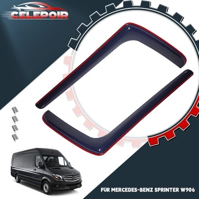 2-Tlg Für Mercedes Sprinter W906 2006-2018 Windabweiser Regenabweiser Getönt - Bild 1 von 4