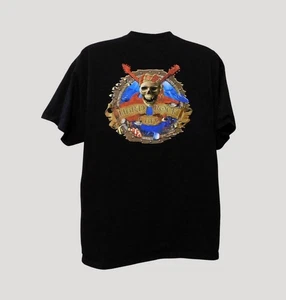 Hard Rock Cafe Grand Cayman Islands T-Shirt XL schwarz Totenkopf Pirat Grafik - Bild 1 von 7
