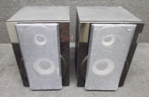 Par de altavoces negros frontales de alto brillo con bisel desmontable #L- 287 - Imagen 1 de 2