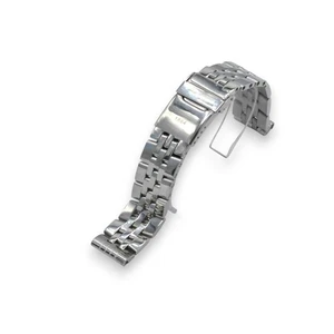 Pulsera de acero inoxidable de plata de 20 mm para Breitling Chronomat, Navitimer, Crosswind, Colt - Imagen 1 de 7