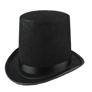 Magician Hat Black Costume Adult Man Felt Decorative for Festival - Bild 1 von 11