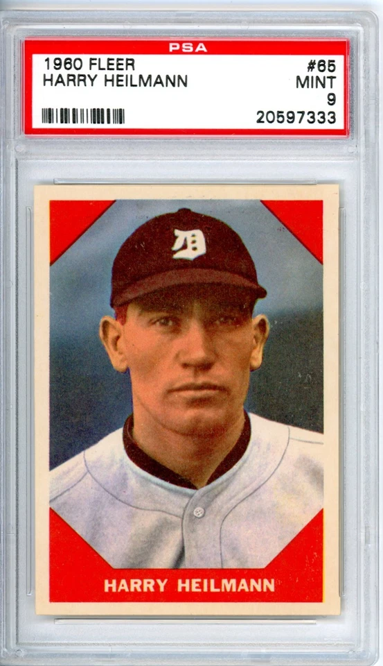 1960 Fleer  Harry	Heilmann	65	PSA 9	Set Break - Image 1 of 1