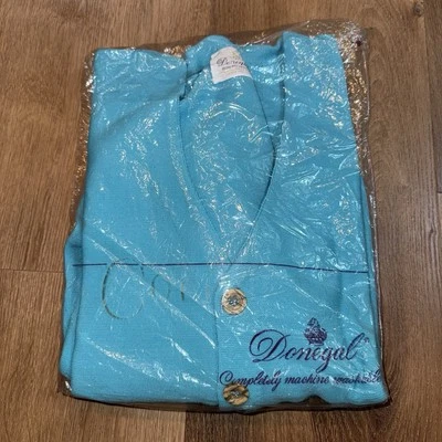 Suéter Donegal Años 60 Para Hombres Cárdigan Rockabilly Vintage Nuevo de Lote Antiguo Poliéster Camisa Grande Foto 1 de 4