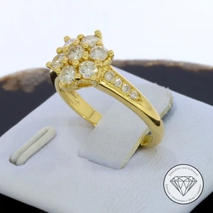 Wert: 3.550,- Floraler 0,80 Ct Brillant Ring 750 / 18 Kt Gold XXYY - Bild 1 von 4