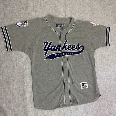Camiseta de béisbol MLB vintage de los New York Yankees talla grande gris años 90 Foto 1 de 4