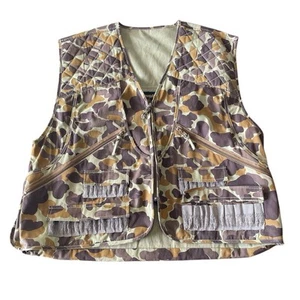Vintage Gamehide Duck Camo Shooting Vest Men’s 2XL Pocket Shell Holders Hunting - Picture 1 of 7