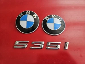 🔥 11-16 BMW 535i Hood and Trunk Chrome Emblem Logo Badge Factory OEM - Picture 1 of 3
