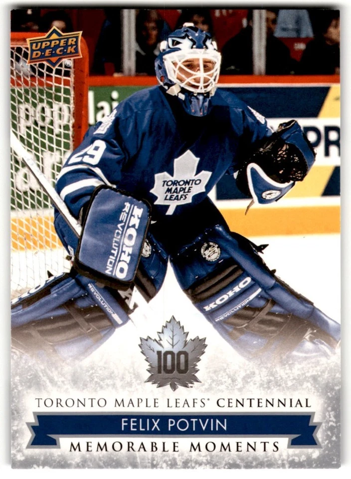 Felix Potvin 2017-18 Upper Deck Toronto Maple Leafs Centennial SP #192 - Image 1 of 2