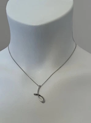 Tiffany & Co Elsa Peretti Letra J Inicial Colgante Esterlina 16" Collar España Foto 1 de 4