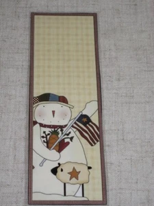 PRIMITIVE SNOWMAN LAMINATED BOOKMARK CS1219 - Picture 1 of 1