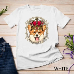 Royal Pembroke Galés Corgi Rey Reina Princesa Amante del Perro Camiseta Unisex Camiseta - Imagen 1 de 15