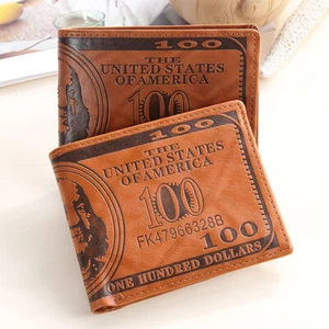 Men's Wallet Bifold Leather Credit Card Photo Holder Purse US Dollar Bill Wallet - Picture 1 of 10