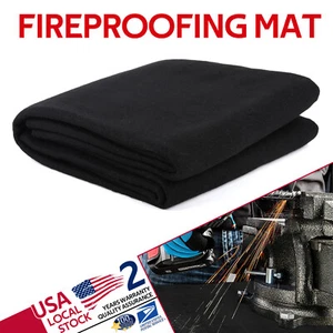 Under Grill Mats Foldable Fireproof Deck Patio Protector Mat High-temperature Re - Picture 1 of 20