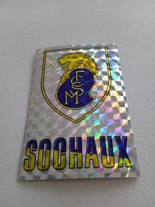 PANINI FOOTBALL 86 FRANKREICH FIGUR BADGE SOOCHAUX Nr. 230 MIT SEIDE - Bild 1 von 2