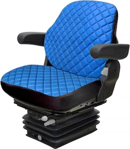 Cubierta de asiento de tractor de alta resistencia para tractores de gabinete sin reposacabezas, carretilla elevadora Se - Imagen 1 de 11