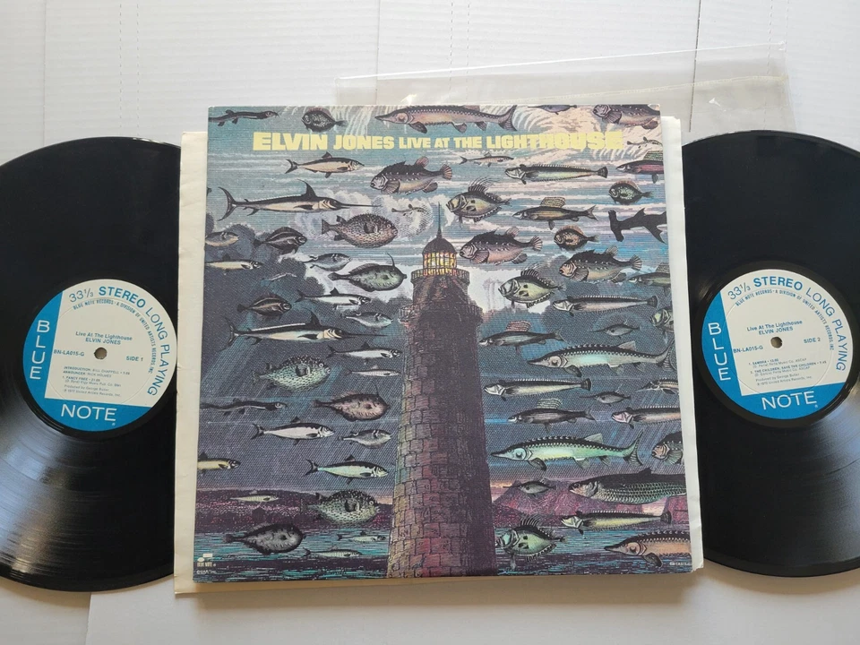 ELVIN JONES - Live at the Lighthouse 1972 BLUE NOTE Post Bop Jazz Modal 2LP Foto 1 de 4