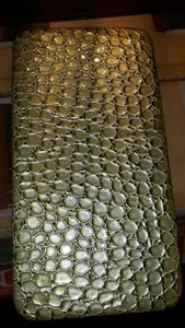 Green Faux Alligator Leather Clutch Wallet Snap Close Credit Card Coin Purse - Picture 1 of 4