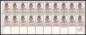 US 1984 Jim Thorpe, Football Plate Block of 20 (2089) Mint Never Hinged - Picture 1 of 1