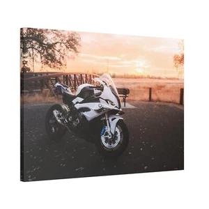 BMW Inspired S1000RR High Resolution Museum Quality Horizontal Canvas Print #015 - Picture 1 of 10