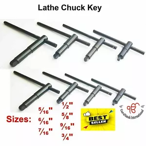 Llave portabrocas de torno 3/8" juego de 2 piezas para máquinas de torno - Imagen 1 de 12