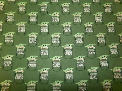 Star Wars Mandalorian YODA Precious Cargo #73800281JAS. 34x44. Camelot. M24-271 Foto 1 de 4