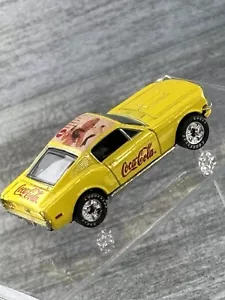 VTG Matchbox 1968 Mustang Cobra Jet Mustang 1996 Coca Cola Yellow Rubber Tire - Picture 1 of 17