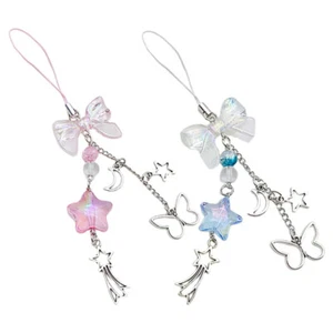 2 Pcs Mobile Phone Accessories Miss Camera Pendants Decor Keychain - Zdjęcie 1 z 12