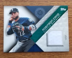 2018 TOPPS SERIES 1 ROBINSON CANO #MLM-RC MAJOR LEAGUE MATERIAL RELIC MARINERS - Picture 1 of 2