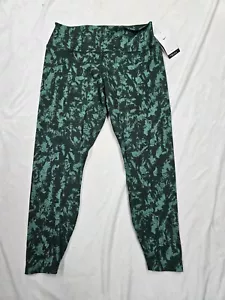 Nike One Women's High-Waisted 7/8 Printed Leggings Green New Size XL FZ3229-338 - Picture 1 of 9