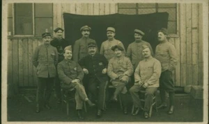 Carte photo ancienne soldats prisonniers Chéreau Emile prisonnier guerre 14 /18 - Imagen 1 de 2