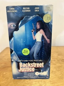 Backstreet Justice 1993 VHS Paul Sorvino Rare 90s Action Prism OOP Cult Sleaze - Picture 1 of 9