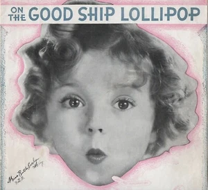 1934 Shirley Temple Noten " On the Good Ship Lutscher " - Bild 1 von 2