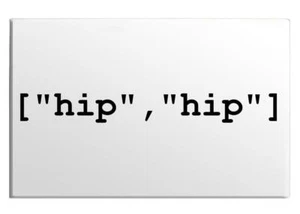 Hip Script Programmiersprache Code Computer Programmierer Kühlschrank Tür Magnet - Bild 1 von 2