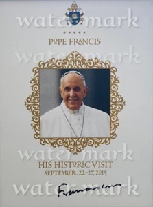 HIS HOLINESS POPE FRANCIS REPRINT SIGNED PHOTO A4 SIZE 8"X11" . #2 - Picture 1 of 1