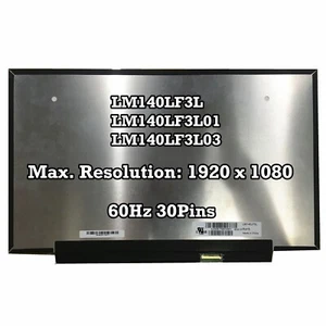 LM140LF3L LM140LF3L01 LM140LF3L03 EDP 30 pines 14" IPS LCD FHD 72% NTSC - Imagen 1 de 2