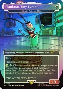 MTG - Plankton, Tiny Tyrant - Foil - SpongeBob Secret Lair - Magic the Gathering - Picture 1 of 1